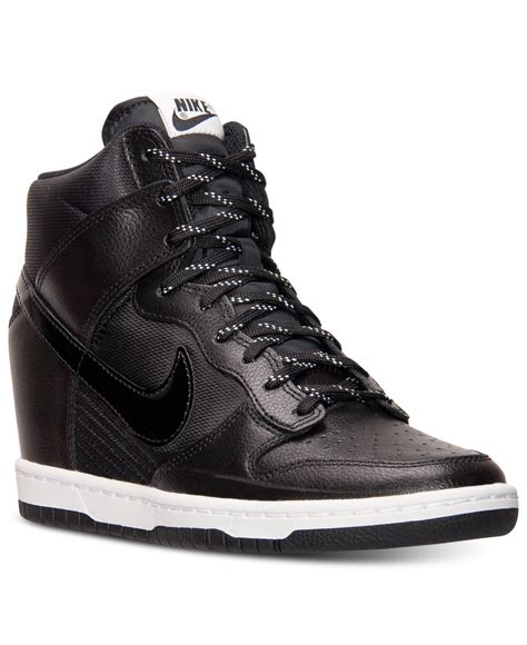 nike high top black sneakers